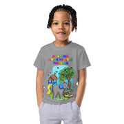 My Autism makes me more fabulous with elephant and playground tshirt. Boys size 2t-7