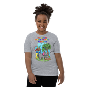 My Autism makes me more fabulous - Elephant with playground and birds. For youth boys - Small-XL