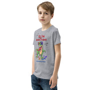 Tik tok its Autism Oclock - Green Dino with birds and rainbow puzzle pieces. Youth boy - Size small- XL