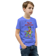 Tik tok its Autism Oclock - Green Dino with birds and rainbow puzzle pieces. Youth boy - Size small- XL