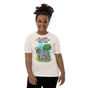 My Autism makes me more fabulous - Elephant with playground and birds. For youth boys - Small-XL