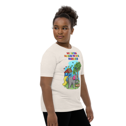 My Autism makes me more fabulous - Elephant with playground and birds. For youth Girl - Small-XL