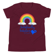 Autistically Fabulous Tshirt with Rainbow. Made for youth - Small to XL. Autism awareness
