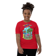 My Autism makes me more fabulous - Elephant with playground and birds. For youth boys - Small-XL