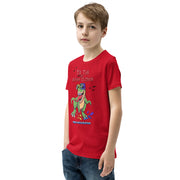 Tik tok its Autism Oclock - Green Dino with birds and rainbow puzzle pieces. Youth boy - Size small- XL