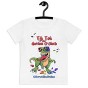 Tiktok Its Autism Oclock Tshirt for toddler boys. Size 2T-7. Green dino, with #Normalizeautism