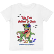 Tiktok Its Autism Oclock Tshirt for toddler boys. Size 2T-7. Green dino, with #Normalizeautism