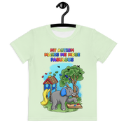 My Autism makes me more fabulous with elephant and playground tshirt. Boys size 2t-7