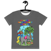 My Autism makes me more fabulous with elephant and playground tshirt. Girl size 2t-7