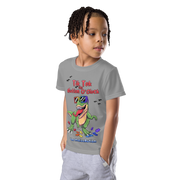 Tiktok Its Autism Oclock Tshirt for toddler boys. Size 2T-7. Green dino, with #Normalizeautism