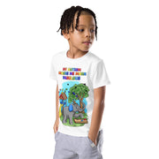 My Autism makes me more fabulous with elephant and playground tshirt. Boys size 2t-7