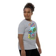 My Autism makes me more fabulous - Elephant with playground and birds. For youth boys - Small-XL
