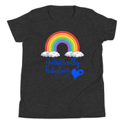 Autistically Fabulous Tshirt with Rainbow. Made for youth - Small to XL. Autism awareness