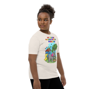 My Autism makes me more fabulous - Elephant with playground and birds. For youth Girl - Small-XL