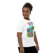 My Autism makes me more fabulous - Elephant with playground and birds. For youth boys - Small-XL